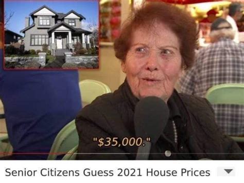 Senior Citizens Guess 2021 House Prices
